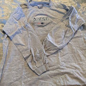 New England Patriots Long Sleeve T-shirt, Men's Large